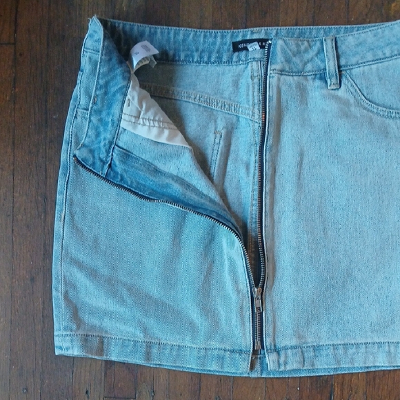 Kendall & Kylie Light Blue Denim Mini Skirt - Picture 5 of 11